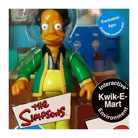 The Simpsons Interactive Kwik-E-Mart Enviromemt Exclusive Apu MIB