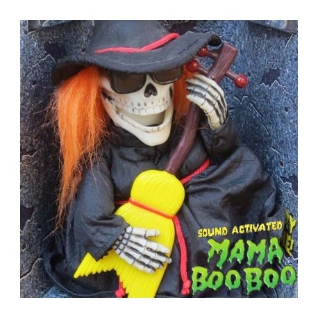 Mama Boo Boo Singing Dancing Glows in Dark Skeleton Witch by Tamfort Ventura