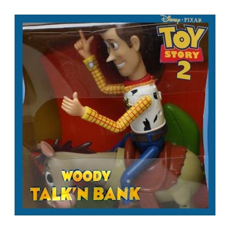 Woody talk'n bank Woody & Bullseye Toy Story 2 Disney Pixar Thinking Toy