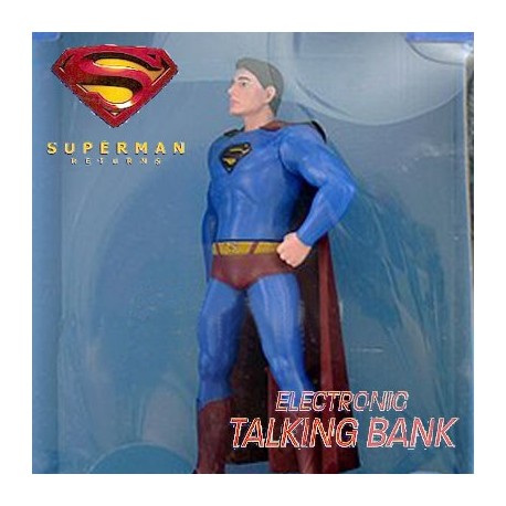 SUPERMAN RETURNS ELECTRONIC TALKING BANK by Thinkway Toys